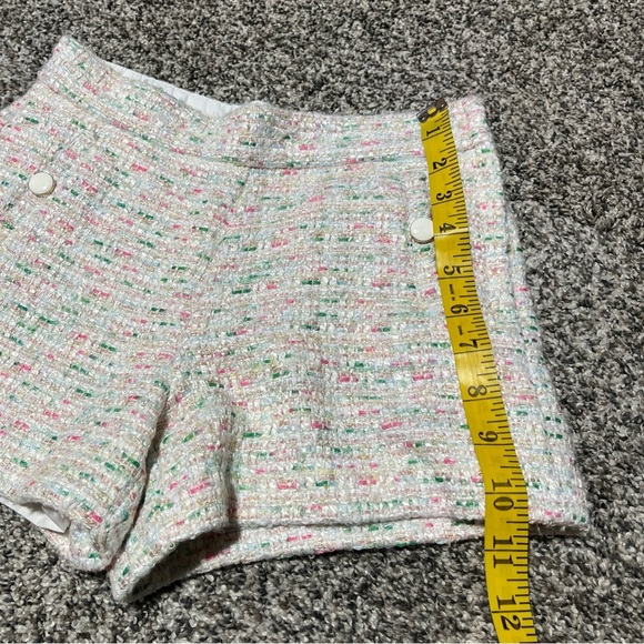 Janie and Jack Girls Boucle Adjustable Waist Fully Lined Shorts Size 8 Easter - Picture 2 of 11